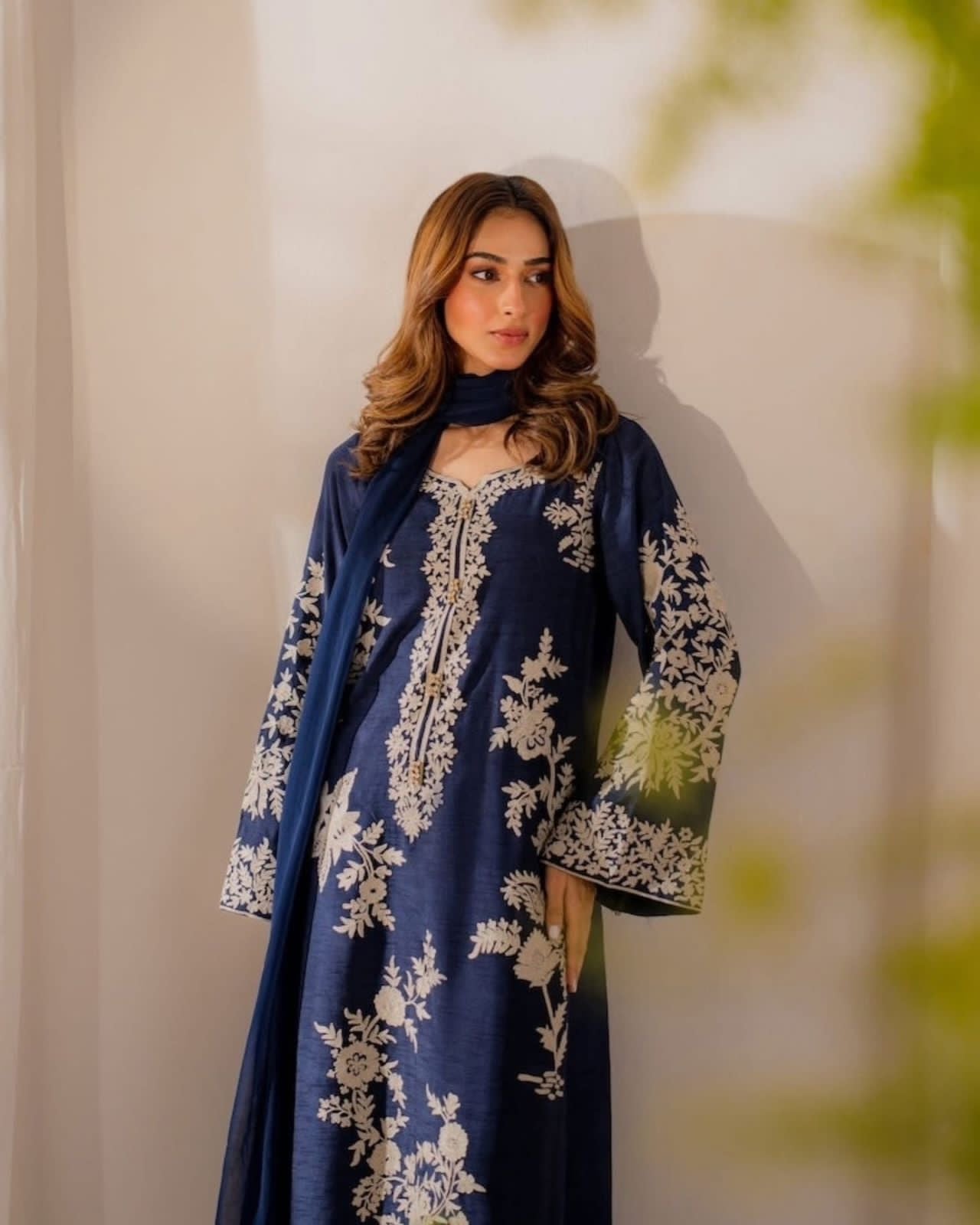 International Designer Inspired 3-Piece Casual Suit Set | Cotton Blend, Crepe & Chiffon | M–6XL