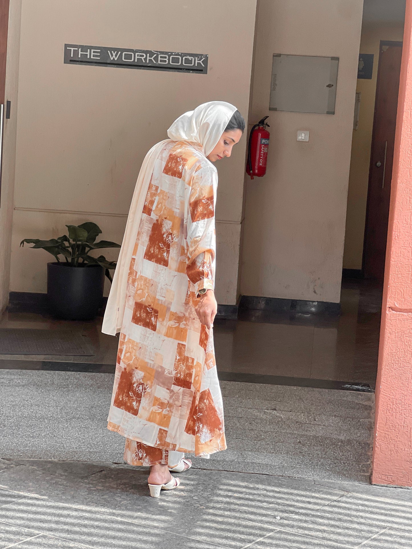 Warm Tones Abstract Print Co-ord Set