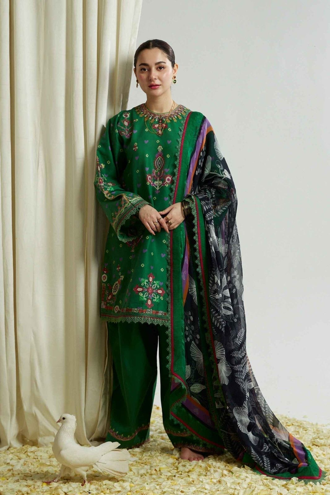 Eid Collection Premium Soft Crepe 3-Piece Printed Suit (M–6XL)