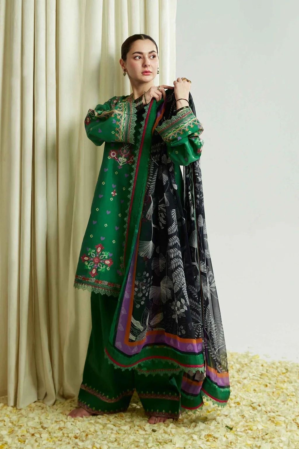 Eid Collection Premium Soft Crepe 3-Piece Printed Suit (M–6XL)