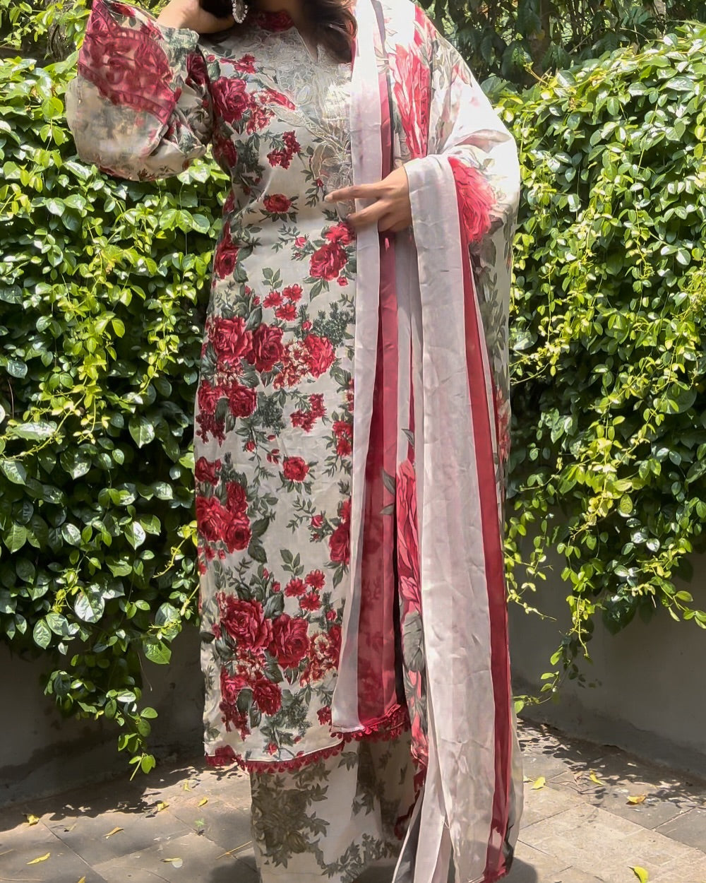 Self Embroidery Cotton Beautiful Work Readymade Pakistani Suits