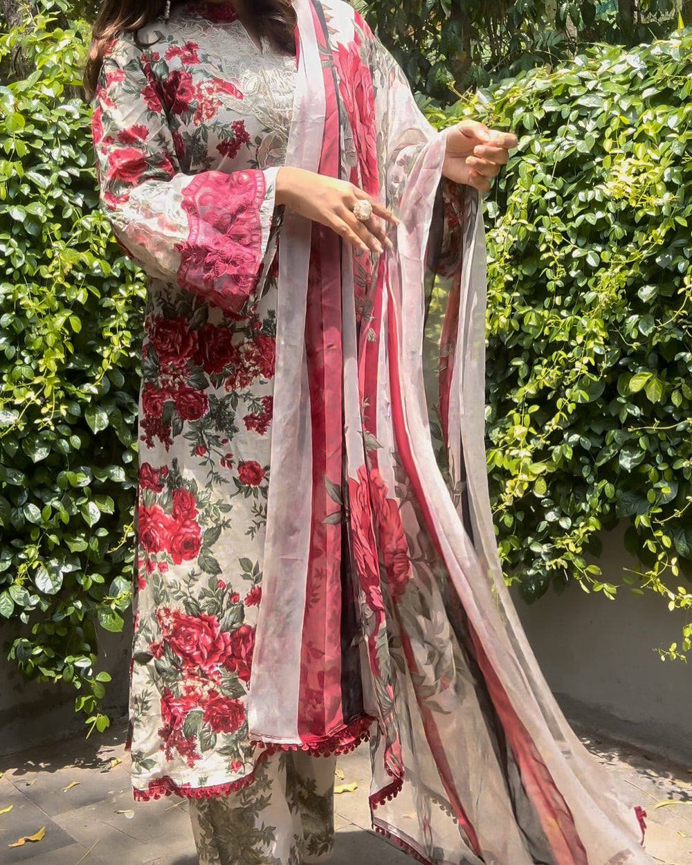 Self Embroidery Cotton Beautiful Work Readymade Pakistani Suits