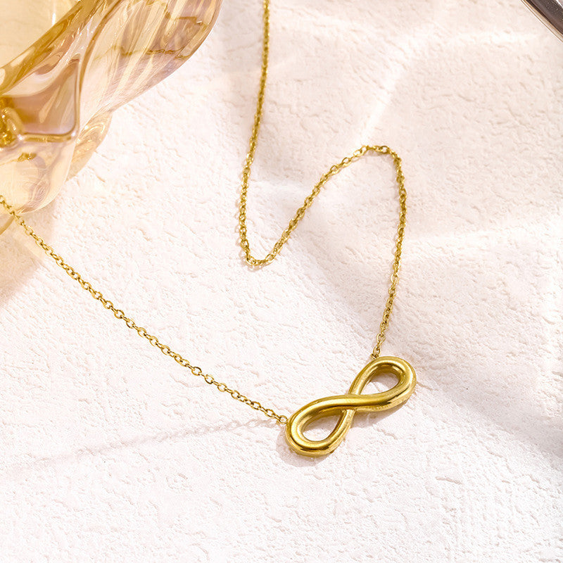 Gold-Plated Infinity Pendant – Anti-Tarnish Stainless Steel