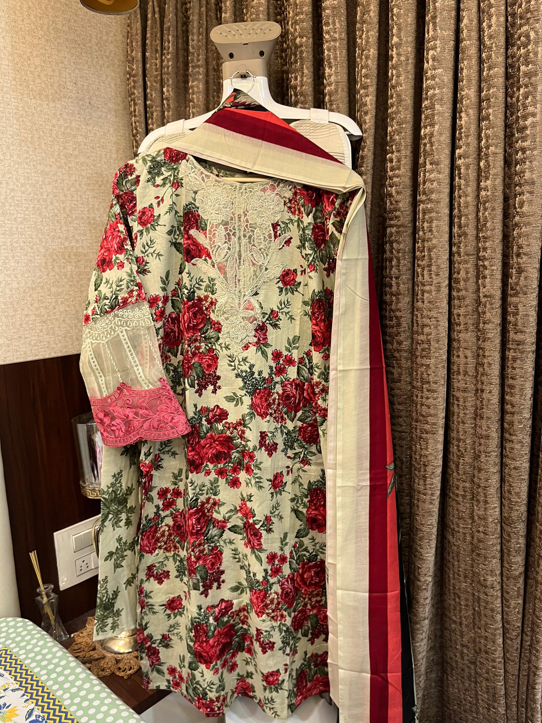 Self Embroidery Cotton Beautiful Work Readymade Pakistani Suits