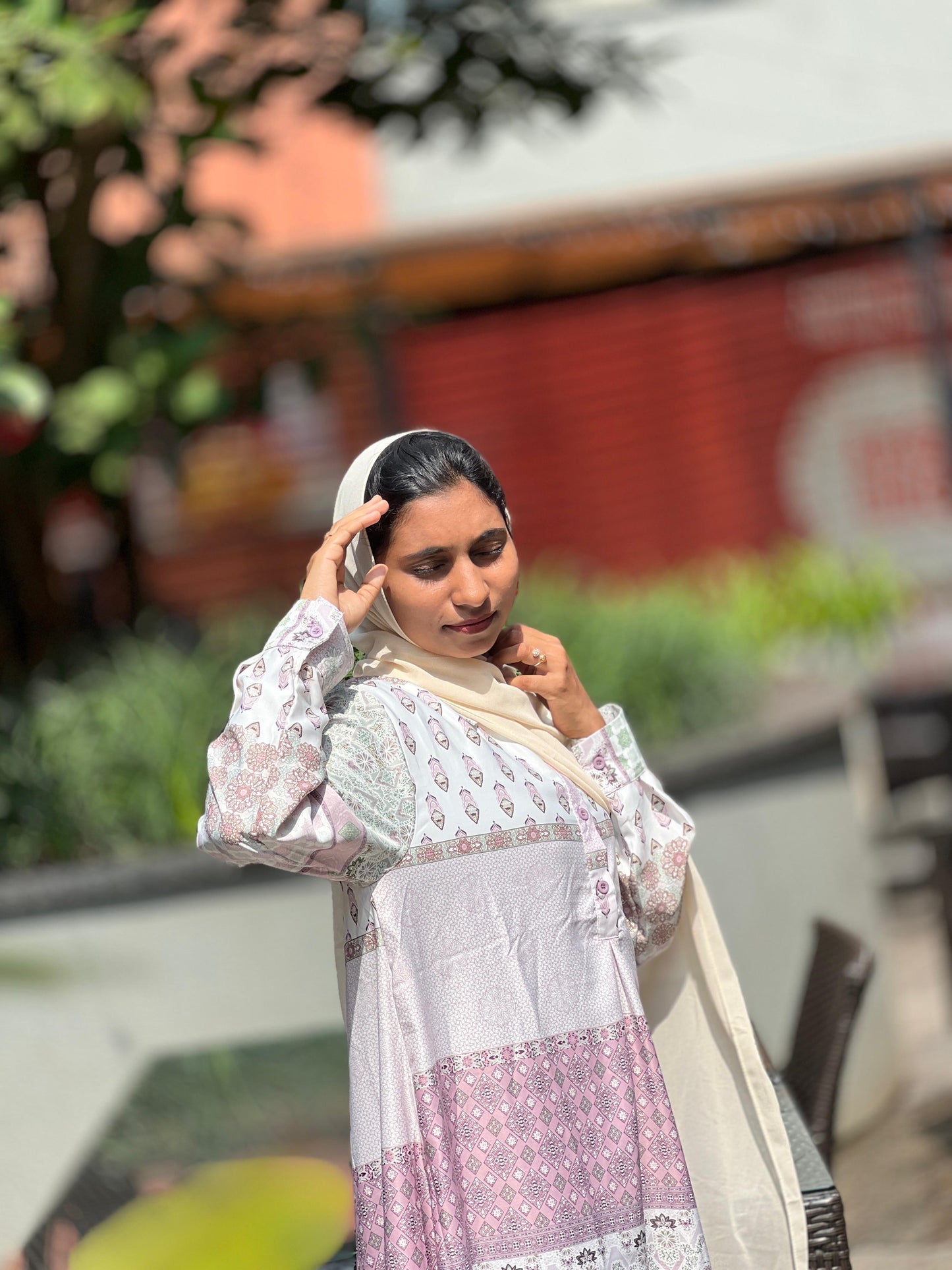 Pastel Printed Long Kurta