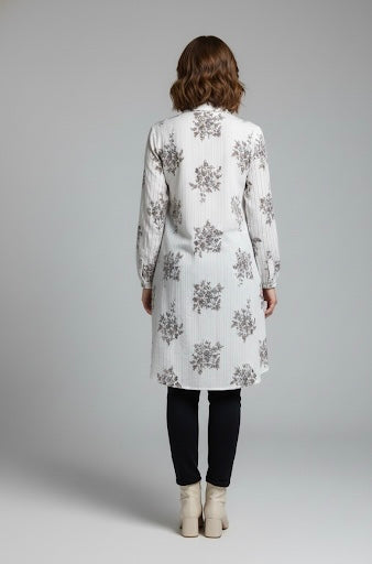 Soft Imported Floral Long Top