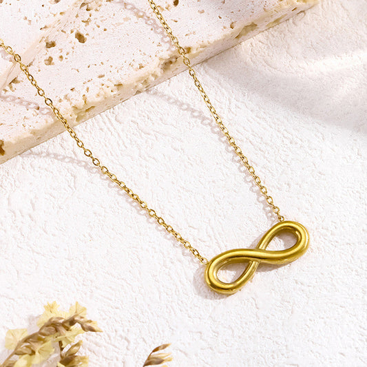 Gold-Plated Infinity Pendant – Anti-Tarnish Stainless Steel