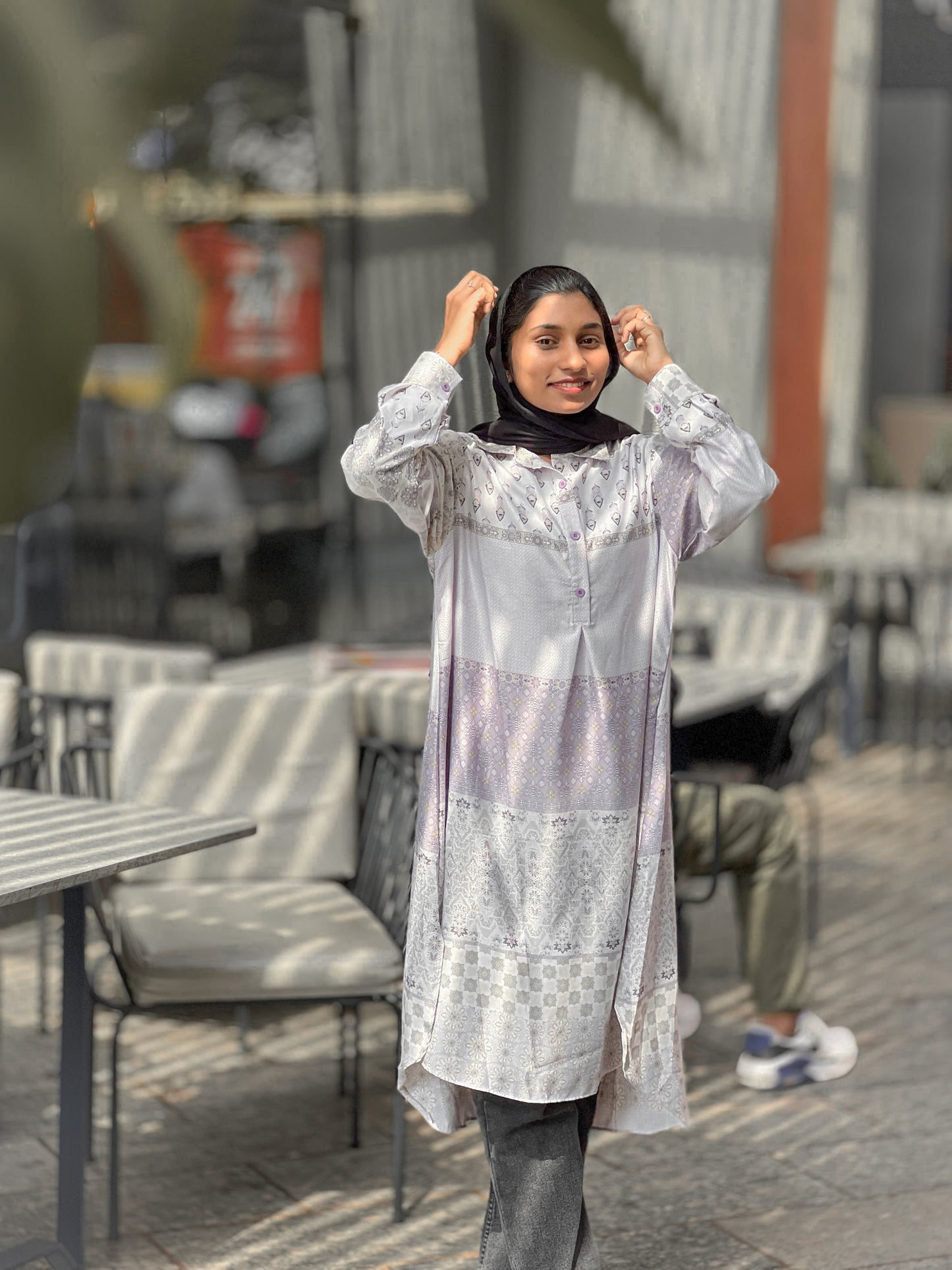 Pastel Printed Long Kurta