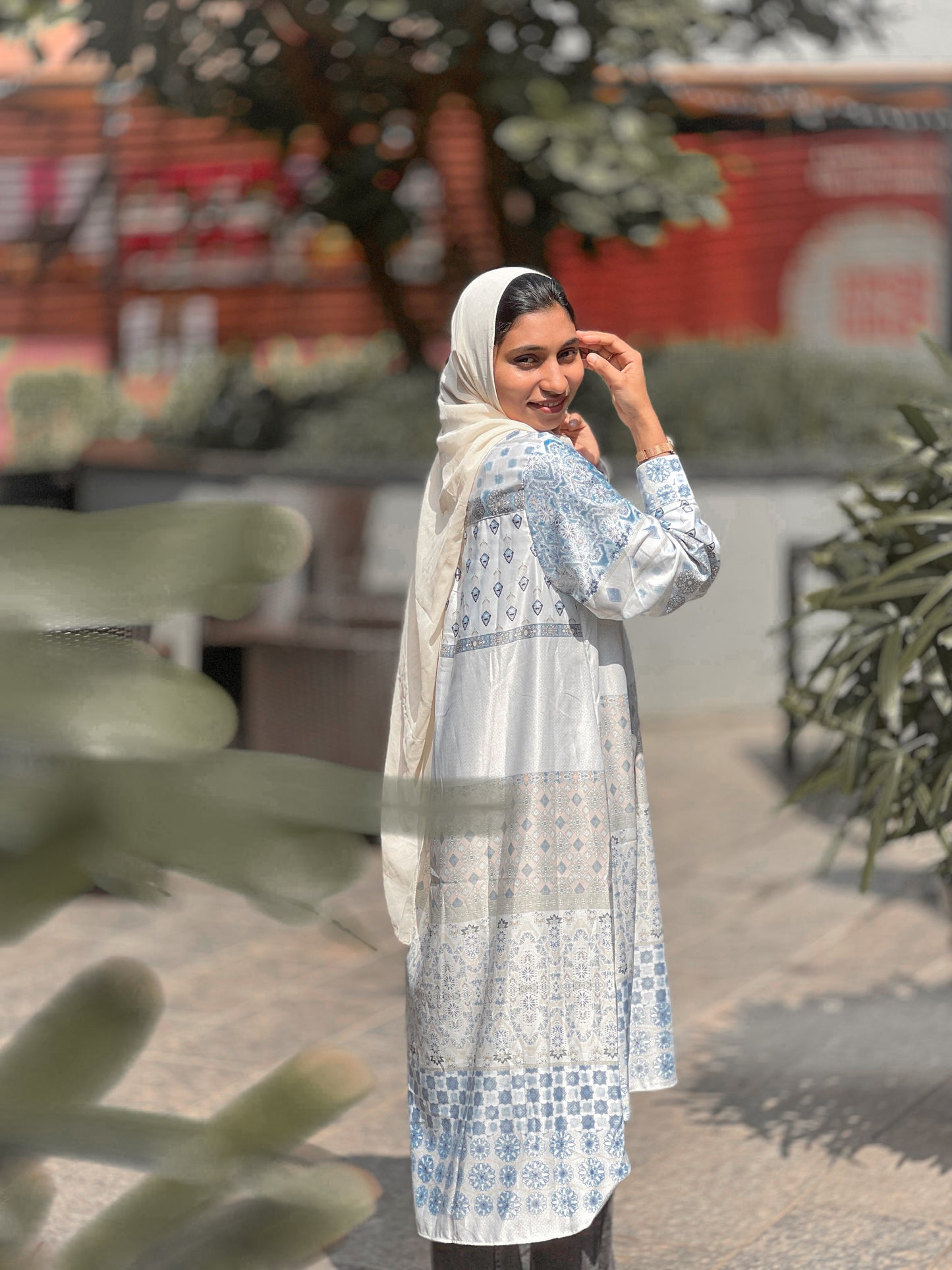 Pastel Printed Long Kurta
