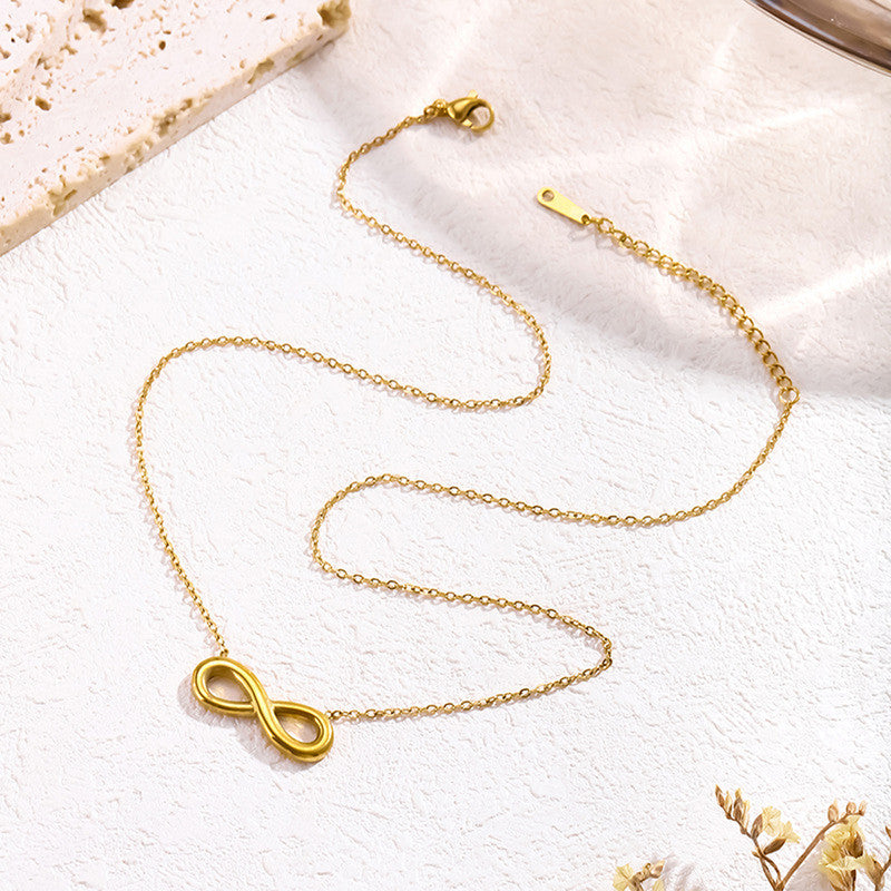 Gold-Plated Infinity Pendant – Anti-Tarnish Stainless Steel