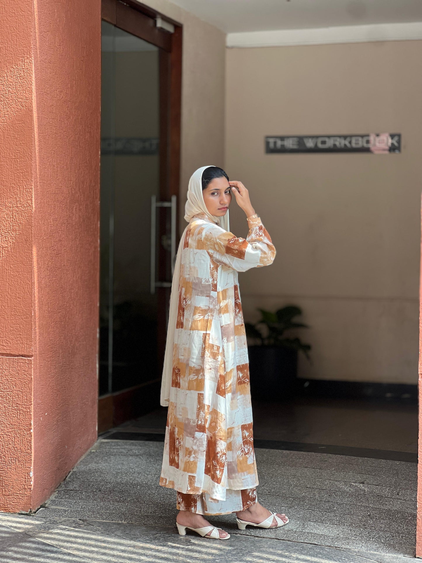Warm Tones Abstract Print Co-ord Set